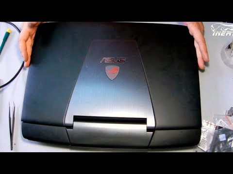 Видео: Asus G751 ROG - Разборка, чистка, замена разъема и АКБ