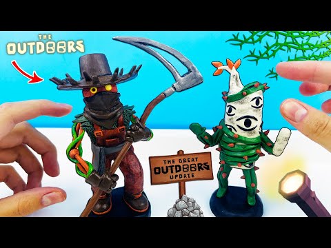 Видео: Лепим ФИГУРКИ Боссов из ДОРС 3 из пластилина ➲ ROBLOX DOORS - OUTDOORS ✅ Лепка ОК