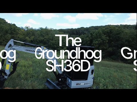 Видео: Презентация мощного экскаватора Groundhog SH36D