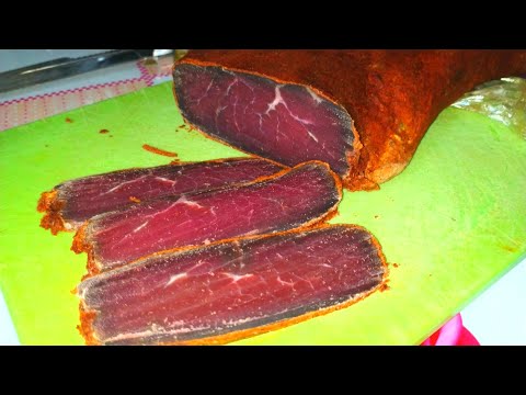 Видео: БАСТУРМА! Вяленное Мясо в Домашних Условиях! Очень Вкусный Рецепт!
