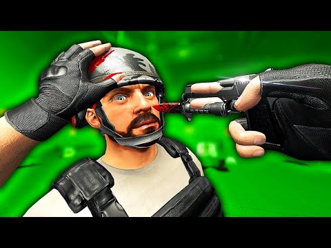 Видео: Пинаем рэгдоллов и создаем крошечное оружие — геймплей Hard Bullet VR