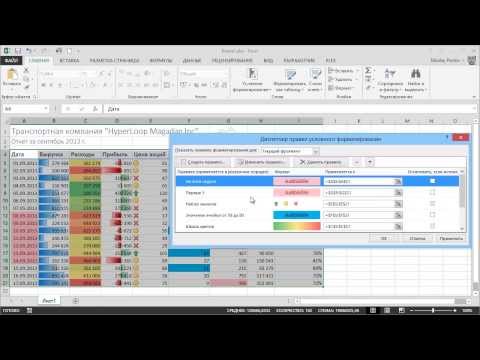 Видео: Условное форматирование в Excel