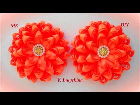 Видео: "Солнечные зайчики" упрощенный вариант. Цветок из узкой ленты