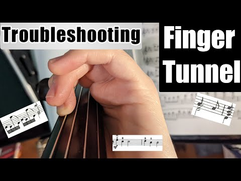 Видео: Пальцевый туннель для скрипки и альта | Как опустить пальцы, не касаясь верхней струны