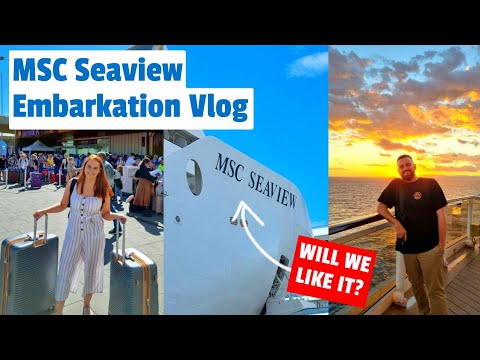 Видео: День посадки на MSC Seaview — отплытие из Барселоны и первые впечатления о судне