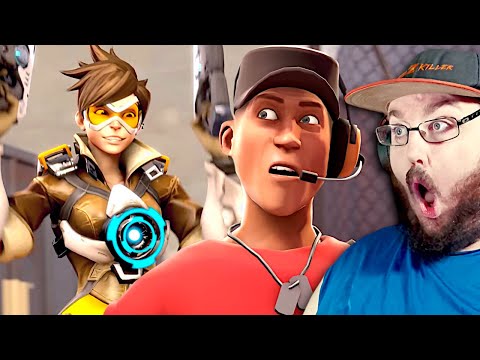 Видео: Overwatch против TF2 [SFM] Team Fortress 2 Анимация РЕАКЦИЯ!!!
