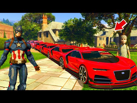 Видео: КАПИТАН АМЕРИКА БАЛАСЫНА ҰЗЫН КӨЛІК СЫЙЛАДЫ (GTA V)