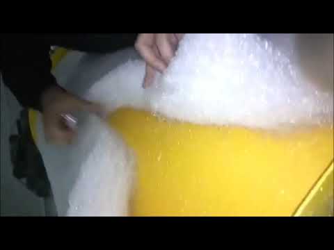 Видео: Процесс производства синтепона на нашем оборудовании   PET fibers