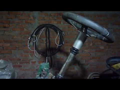 Видео: самодельная рулевая колонка под дозатор для мини трактора