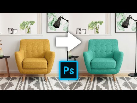 Видео: 3 ПРОСТЫХ СПОСОБА КАК ИЗМЕНИТЬ ЦВЕТ ОБЪЕКТА В ФОТОШОПЕ | PHOTOSHOP