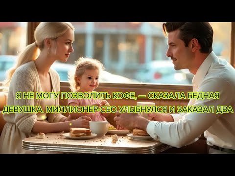 Видео: Я не могу позволить кофе — сказала бедная девушка  Миллионер CEO улыбнулся и заказал два #миллионер