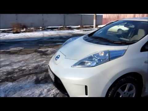 Видео: Nissan Leaf с солнечными панелями и доп  батареей. Апгрейд по Приморски