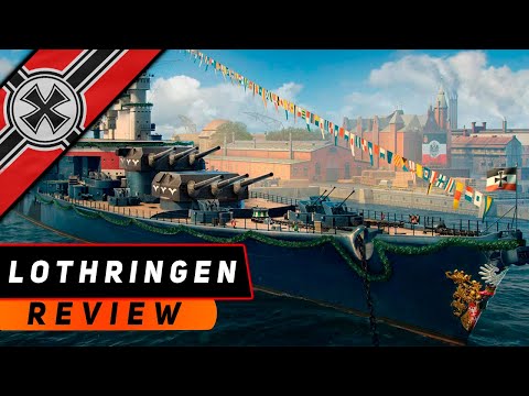 Видео: ЛИНКОР LOTHRINGEN! ЭТО ШЛИФФЕН 2.0? МИР КОРАБЛЕЙ | WORLD OF WARSHIPS!