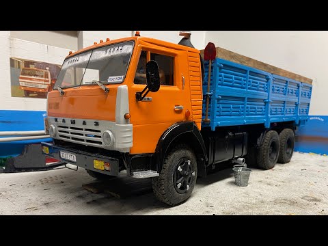 Видео: Камаз 53212 обзор модели kamaz rc 1:12 modell ist fertig