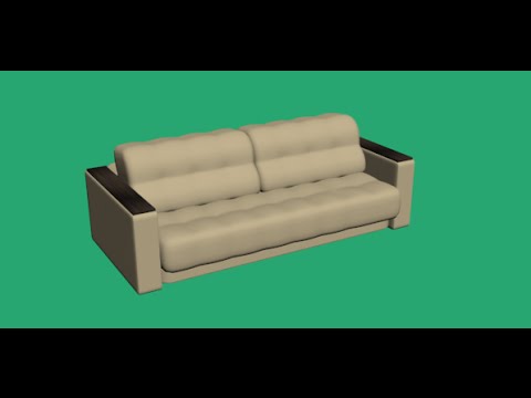 Видео: Моделирование дивана в 3DS Max 2016. Гостиная (Урок №3)
