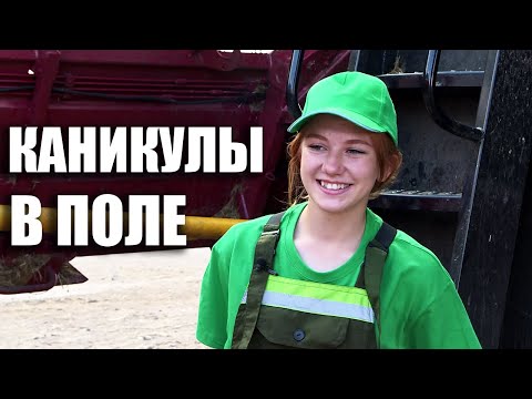 Видео: Девушка в 17 лет села за комбайн! Что сказал отец? // Семейный экипаж