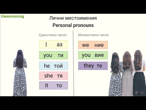 Видео: Personal Pronouns - Личните местоимения на английски език