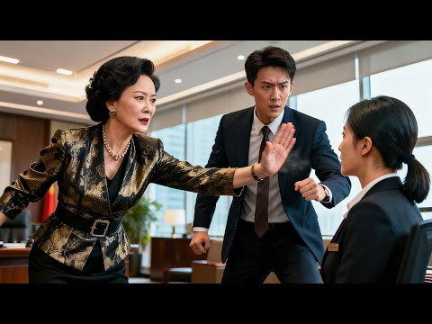 Видео: Богатая жена врывается в офис с собакой, но босс защищает любовницу!