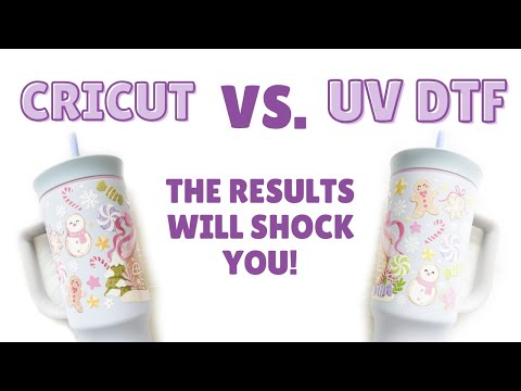 Видео: Cricut против UV DTF | Вы не поверите в разницу 😳 | Я протестировал оба варианта, так что вам не ...