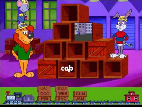 Видео: Чтение от Reader Rabbit 1: Игра-сопоставление, Уровень 2