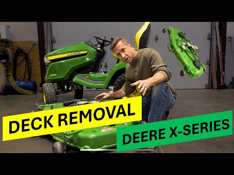 Видео: Снятие деки Deere X590
