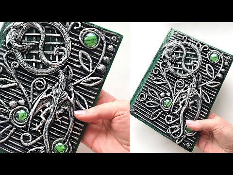 Видео: DIY Как сделать декор блокнота | Простая идея из бумаги и картона