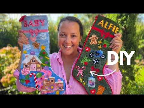 Видео: Как сделать именные чулки для вышивания (даже если вы новичок)