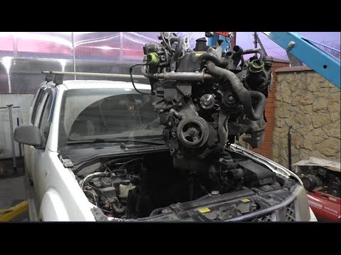 Видео: Замена двигателя на Nissan Pathfinder R51 2,5 Ниссан Патфайндер 2009 2часть