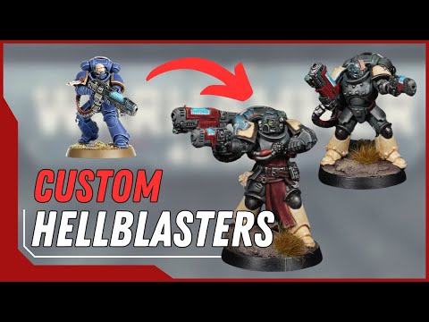 Видео: СОЧНЫЕ Hellblasters — Warhammer 40K Conversion/Kitbash