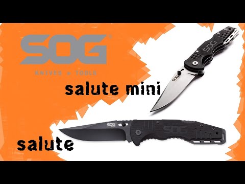 Видео: Sog Salute и Sog Salute mini ! Распаковка! Сразу два ножа в одном видео!