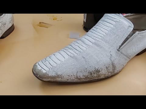 Видео: Как покрасить кожаные туфли из варана. RANGA live.