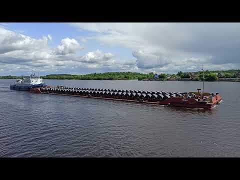 Видео: Дальнобойщики речных трасс..№11..Truckers of river routes..#11..
