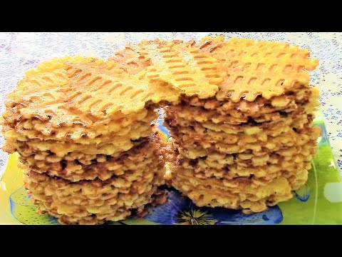 Видео: Сырные вафли. Лучший рецепт тонких, хрустящих и очень вкусных вафель из сыра.