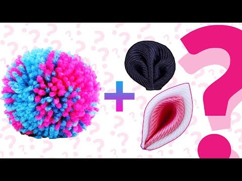 Видео: Помпоны + Канзаши=?