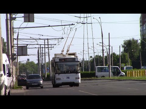 Видео: Тольяттинский троллейбус проспект Степана Разина