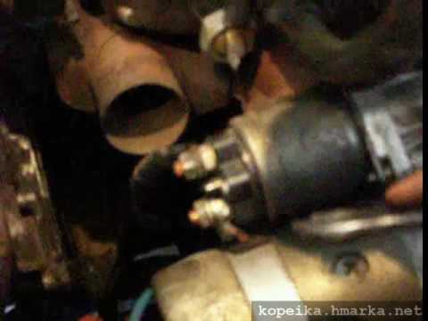 Видео: запуск двигателя при неисправном втягивающем рэле