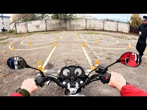 Видео: ⭕️СДАЧА ЭКЗАМЕНА НА КАТЕГОРИЮ А С ПЕРВОГО РАЗА МОТОЦИКЛ ALPHA 🛵 2025г