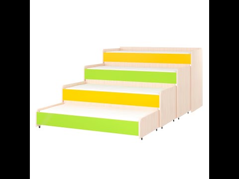 Видео: Сборка выкатной многоярусной кровати