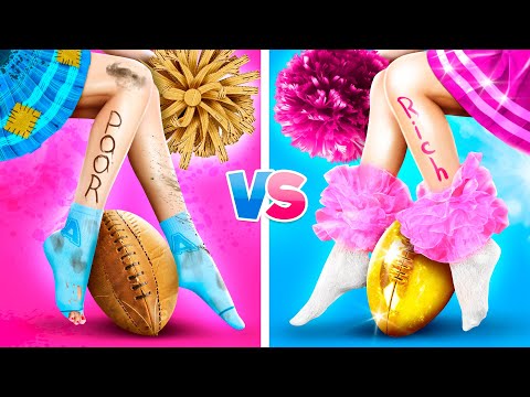 Видео: Бедная Чирлидерша Vs Богатая Чирлидерша! Чирлидерши От Рождения До Смерти
