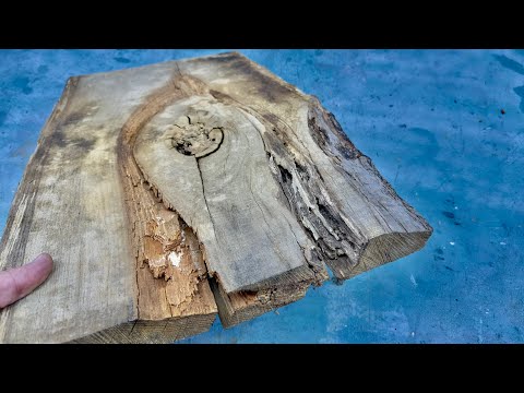 Видео: Взял ГНИЛОЙ кусок ДУБА и сделал КРАСОТУ! Получилось круче чем ожидал!