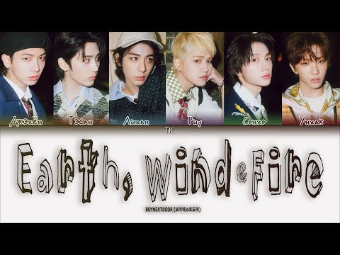 Видео: BOYNEXTDOOR – Earth, Wind & Fire [ПЕРЕВОД НА РУССКИЙ/КИРИЛЛИЗАЦИЯ Color Coded Lyrics]