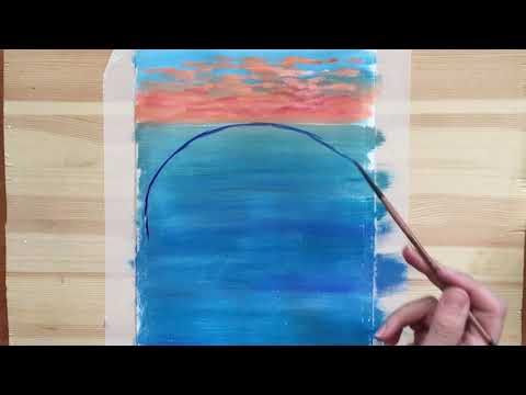 Видео: «Волна». Гуашь