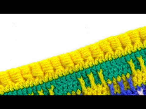 Видео: Красивая объемная кайма   Beautiful voluminous border