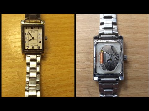 Видео: Ремонт часов casio кварц,замена микросхемы.