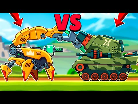 Видео: ТАНК СКОРПИОН VS ТАНК ЧОНК! КАКОЙ ТАНК ПОБЕДИТ? Танки Hills of Steel