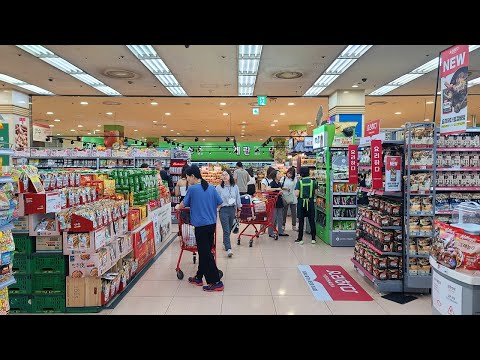 Видео: 4K Шопинг-тур по супермаркетам, филиал LOTTE Mart в Сеуле