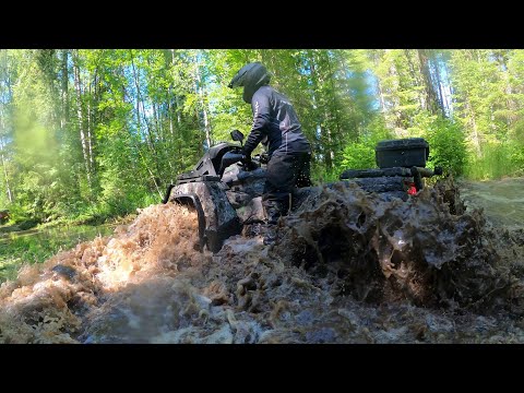 Видео: Квадроциклы CFMOTO и BRP. Когда грязь — это весело!