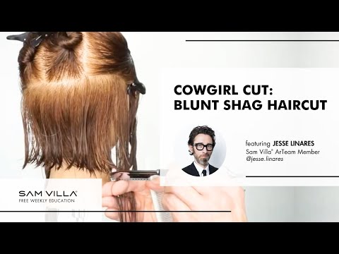 Видео: Стрижка «ковбой» | Стрижка «блант шэг»