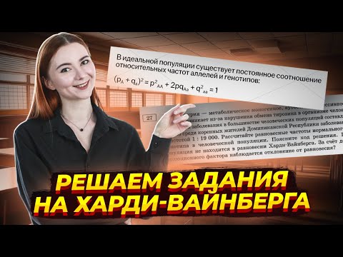 Видео: Решение задач 27 Харди-Вайнберг