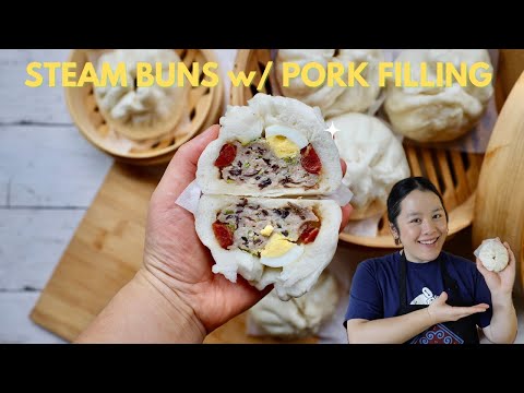 Видео: ПАРОВЫЕ БУЛОЧКИ с начинкой из свинины: Kas Las Paus, Galabao, Bánh Bao, Salapao